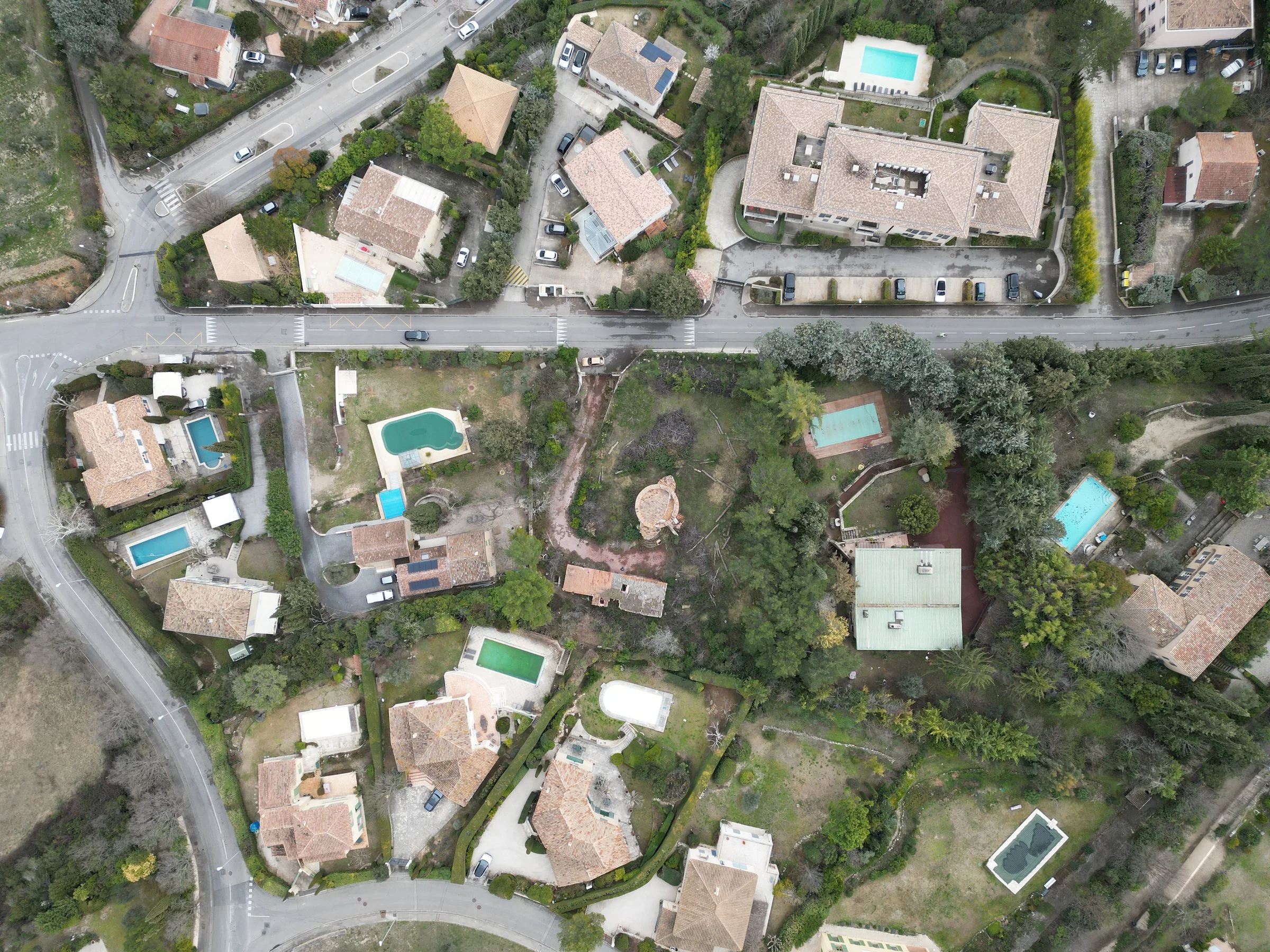 Vue aérienne du dessus